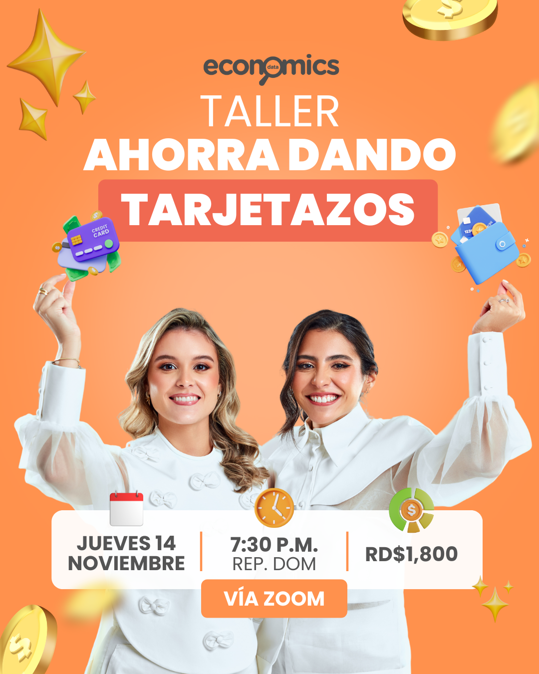 Taller: Ahorra dando Tarjetazos, Jueves 14 de Noviembre