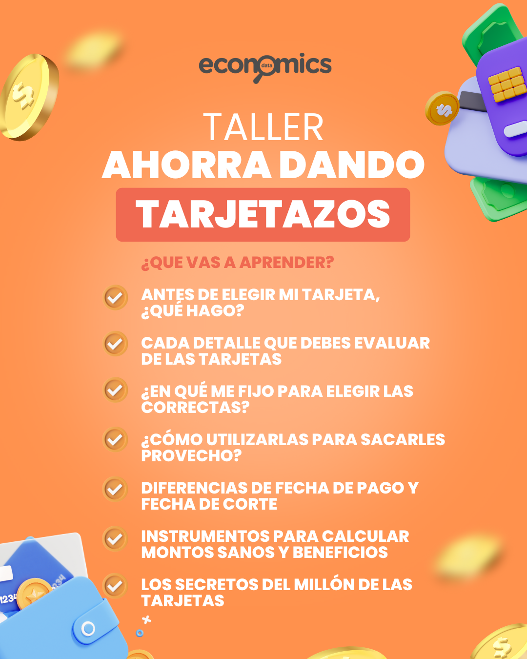 Taller: Ahorra dando Tarjetazos, Jueves 14 de Noviembre